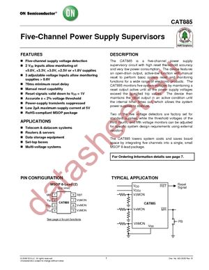 CAT885ZI-SA-GT3 datasheet  